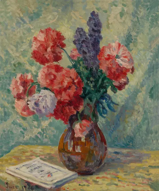 Vase de fleurs (1906) by Maximilien Luce